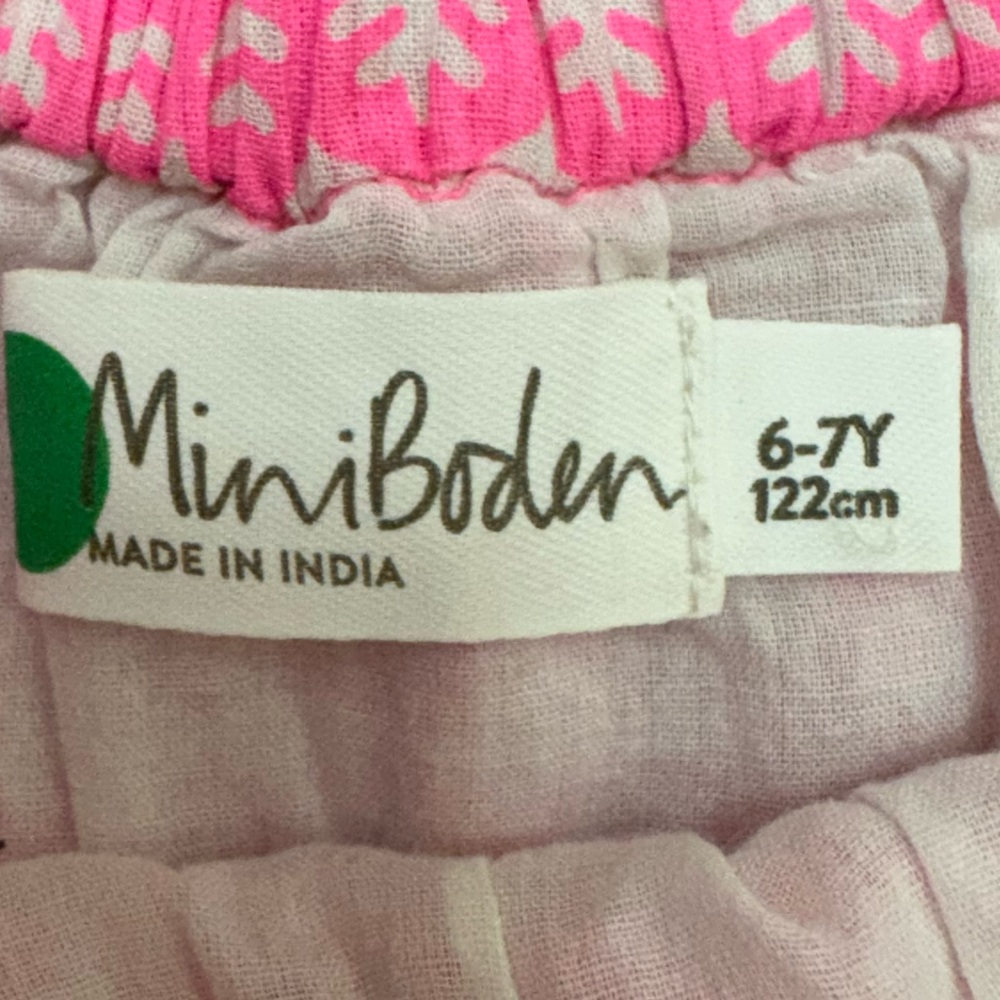 Mini Boden Girls Flutter Sleeve Hot Pink Tunic Top Size 6-7Y - Picture 13 of 16